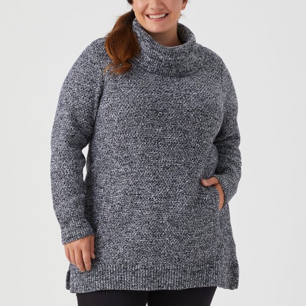 Women's Plus Heritage Cowlneck Tunic Sweater