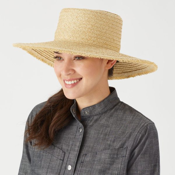 Women's Straw Boater Hat