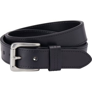 Men's Lifetime Leather Silver Buckle Belt