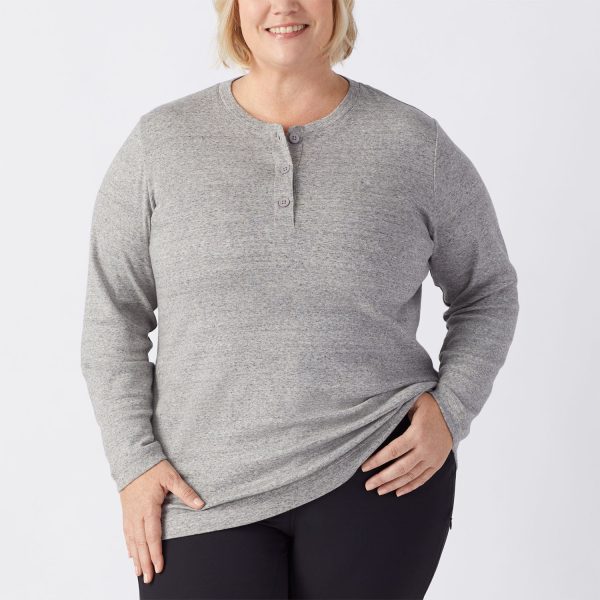 Women's Plus Longtail T Long Sleeve Henley