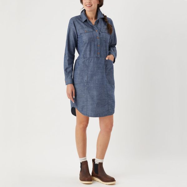 Women's Rootstock Chambray Shirt Dress