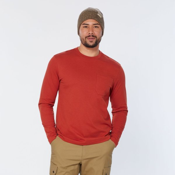 Men's 40 Grit Standard Fit Long Sleeve Pocket Tee